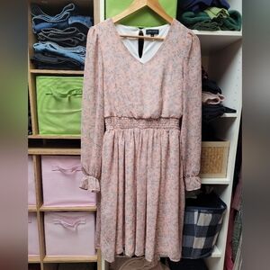 Delicate Floral Long Sleeve Dress